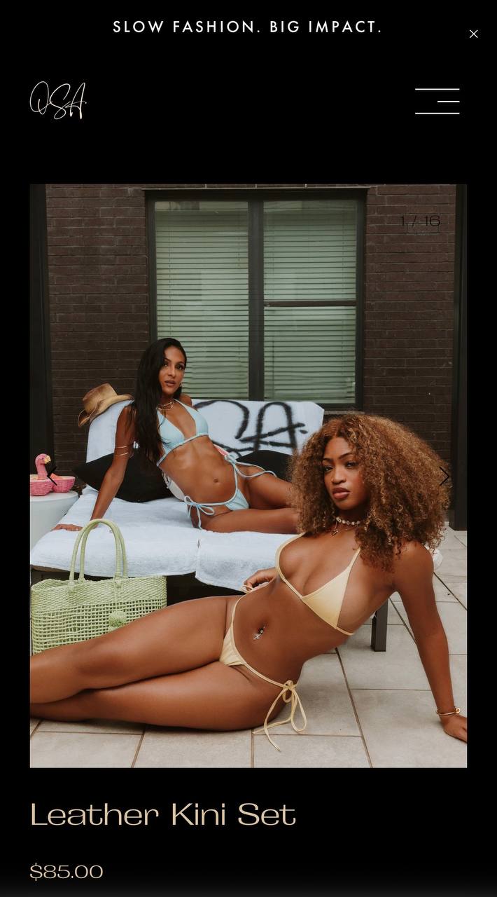 OSA — Leather Kini Set